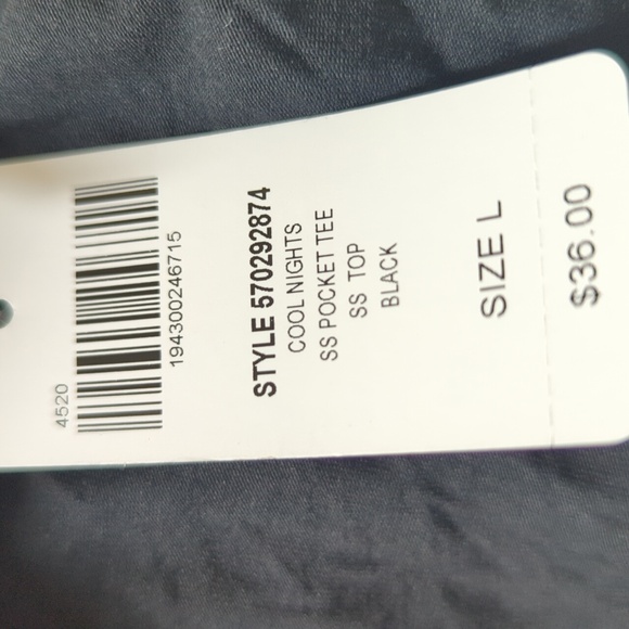 Soma Cool Nights Short Sleeve Pajama Tee with Pocket L - Picture 13 of 14